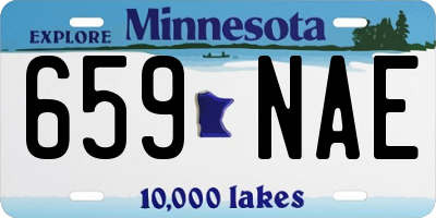 MN license plate 659NAE