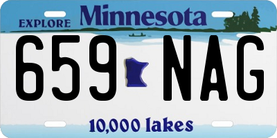 MN license plate 659NAG