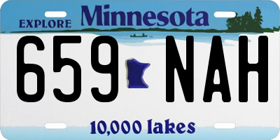 MN license plate 659NAH