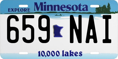 MN license plate 659NAI