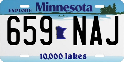 MN license plate 659NAJ