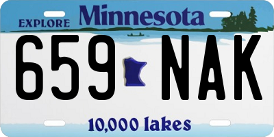 MN license plate 659NAK