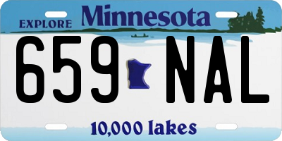 MN license plate 659NAL