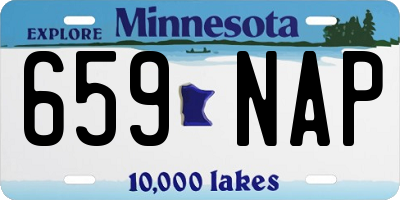MN license plate 659NAP