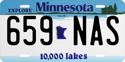 MN license plate 659NAS