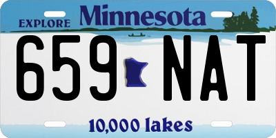 MN license plate 659NAT