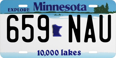 MN license plate 659NAU