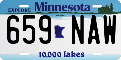 MN license plate 659NAW