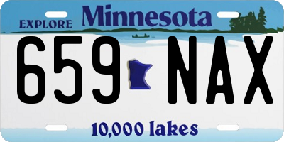 MN license plate 659NAX
