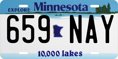 MN license plate 659NAY
