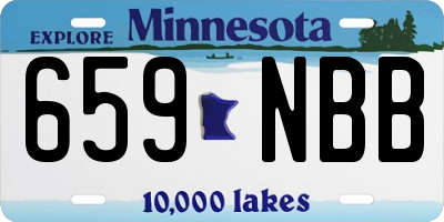 MN license plate 659NBB