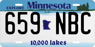 MN license plate 659NBC