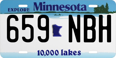 MN license plate 659NBH