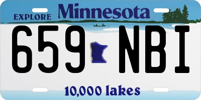 MN license plate 659NBI