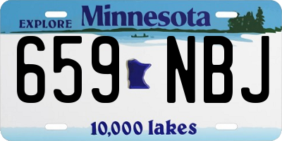 MN license plate 659NBJ