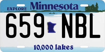 MN license plate 659NBL