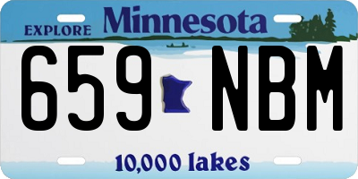 MN license plate 659NBM