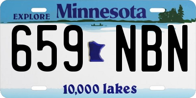 MN license plate 659NBN