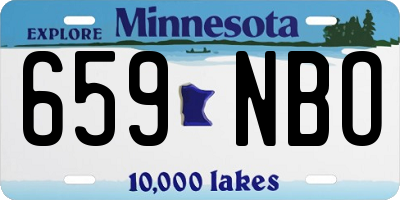 MN license plate 659NBO