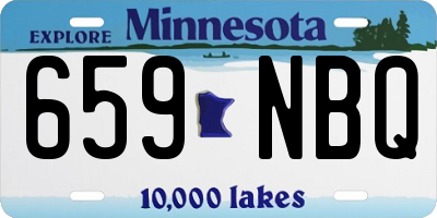MN license plate 659NBQ