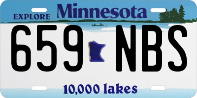 MN license plate 659NBS