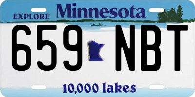 MN license plate 659NBT