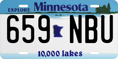 MN license plate 659NBU