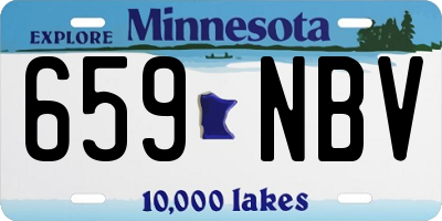 MN license plate 659NBV