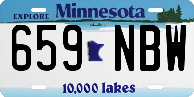 MN license plate 659NBW
