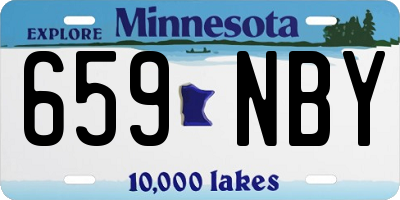 MN license plate 659NBY