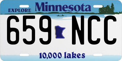 MN license plate 659NCC