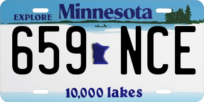 MN license plate 659NCE