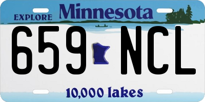 MN license plate 659NCL