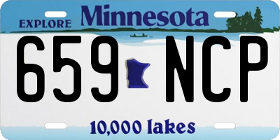 MN license plate 659NCP