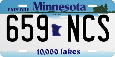 MN license plate 659NCS