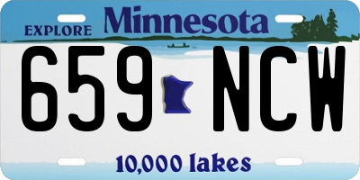 MN license plate 659NCW