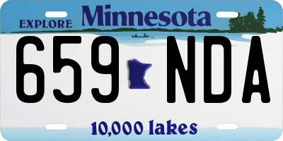 MN license plate 659NDA