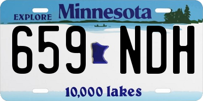 MN license plate 659NDH