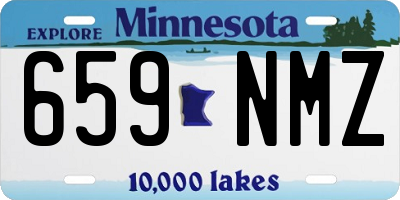 MN license plate 659NMZ