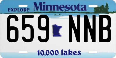 MN license plate 659NNB