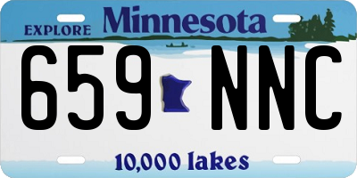 MN license plate 659NNC