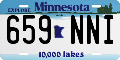 MN license plate 659NNI
