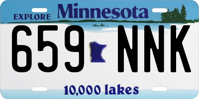 MN license plate 659NNK