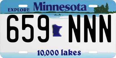 MN license plate 659NNN