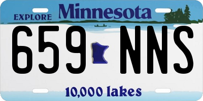 MN license plate 659NNS