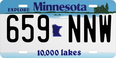 MN license plate 659NNW
