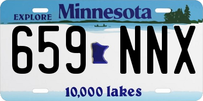 MN license plate 659NNX