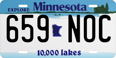 MN license plate 659NOC