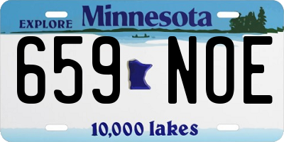 MN license plate 659NOE