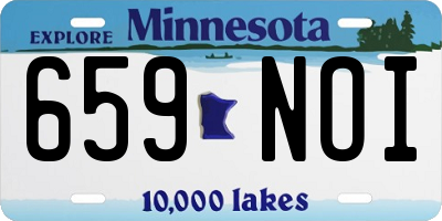 MN license plate 659NOI